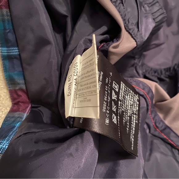 Burton, plaid women’s snowboarding Jacket, insulated, sz L - Picture 14 of 15